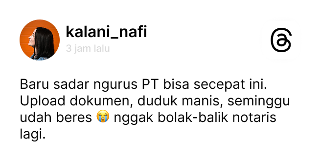 Ulasan pengguna di Threads